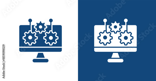 Platform Glyph, with light and dark background