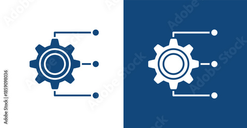 Technologies Glyph, with light and dark background