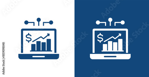 Ecommerce Glyph, with light and dark background