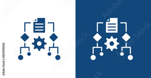 Algorithm Glyph, with light and dark background