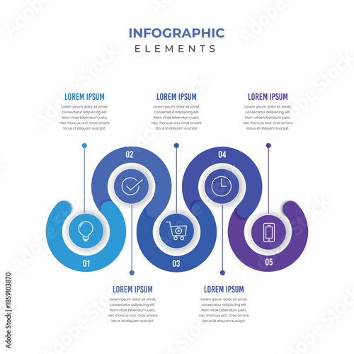 인포 그래픽 템플릿 벡터 