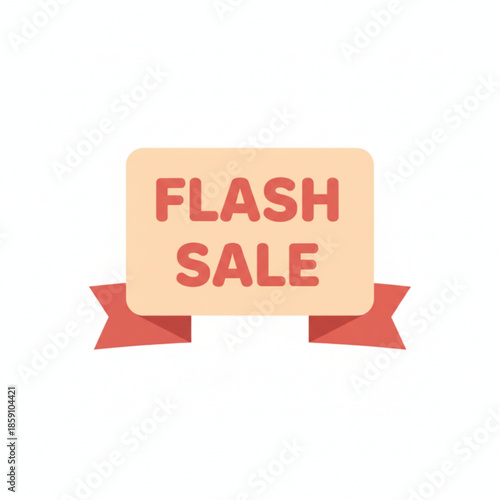 Attractive flash sale banner illustration designed for limited-time offers, special deals, and digital advertising.