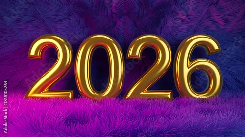 Golden 2026 New Year Celebration Background