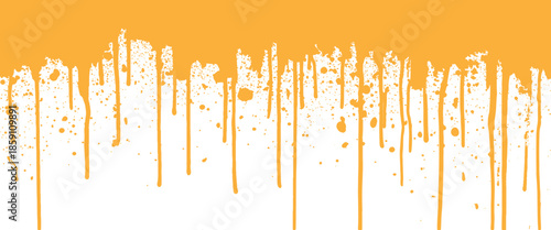 Vector Abstract Ink Drip Splash Paint dripping Grunge Texture on White Background