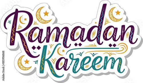 Ramadan Kareem Festive Illustration of a Spiritual Islamic Celebration for Greeting Cards