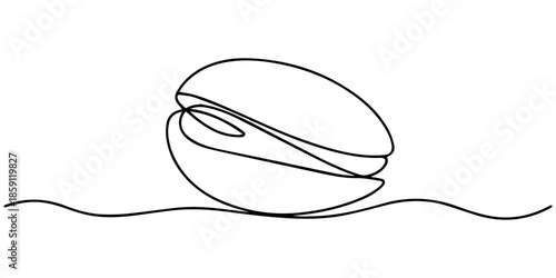 Pistachio Nut continuous one line drawing, Tasty Pistachio Drawing, Organic pistachios in the sun,Healthy food and snack background, pistachio continuous one line drawing, Bowl of pistachio nuts, Nuts