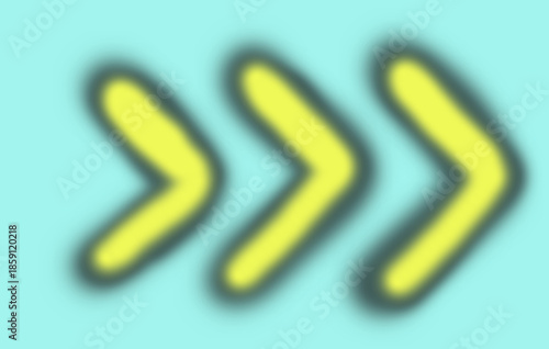 Abstract blurry premium background with soft, warm gradient blending and a direction sign for a modern concept