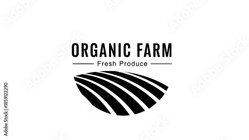 Organic farm fresh produce logo