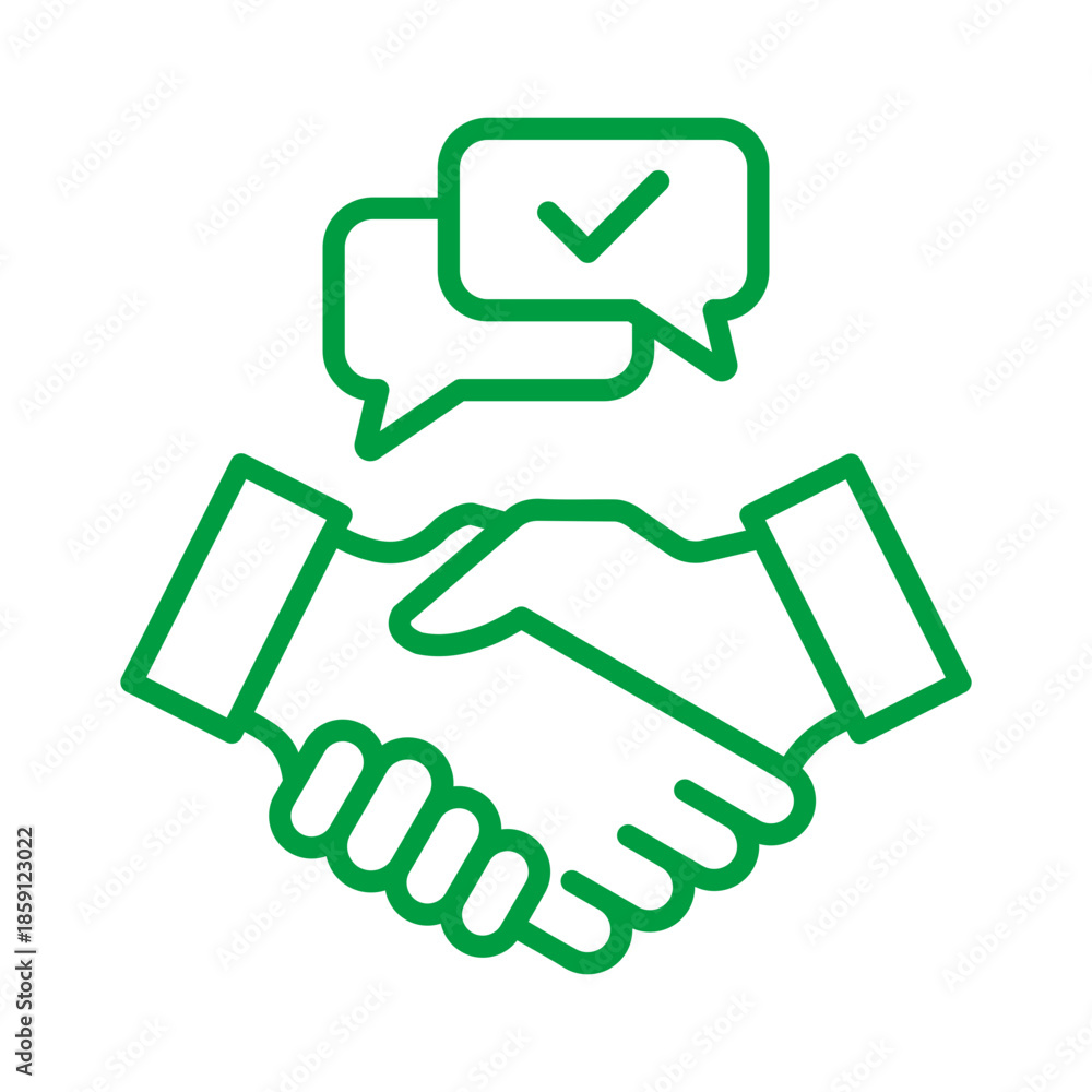 Fototapeta premium Agreement Icon