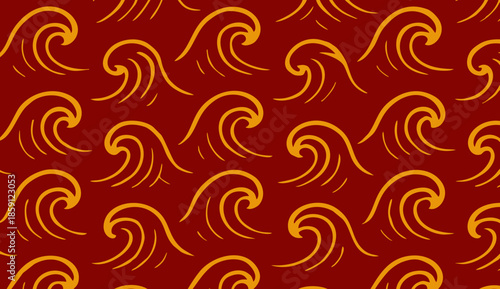 Imlek, ripple wave, Decorative wave pattern for backgrounds, textiles, and designs in digital and print media.
