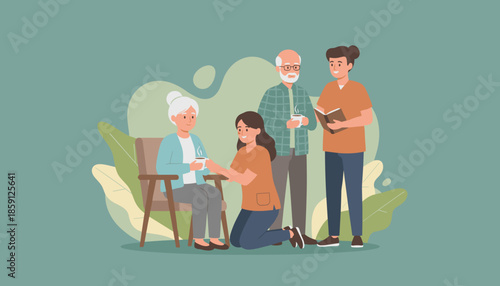 Compassionate care for seniors by professional staff providing support and comfort in a nurturing setting