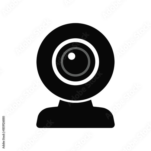 Simple webcam flat vector illustration