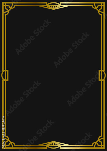 レトロ・アールデコ調フレーム17（金）