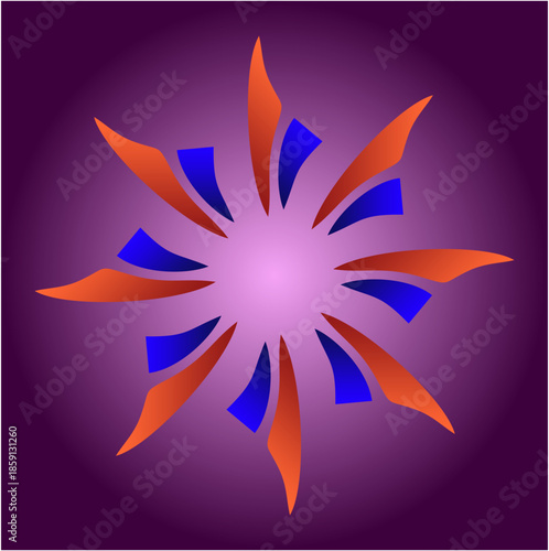 Swirling petals of violet light spiral inward and outward, blending mystery, calm, motion, and dreamlike energy in mesmerizing harmony tonight.