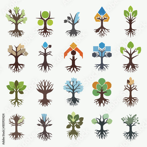 Workspace Computer Table Black Silhouette Vector Collection