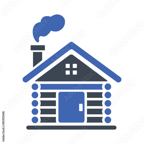 Log cabin icon