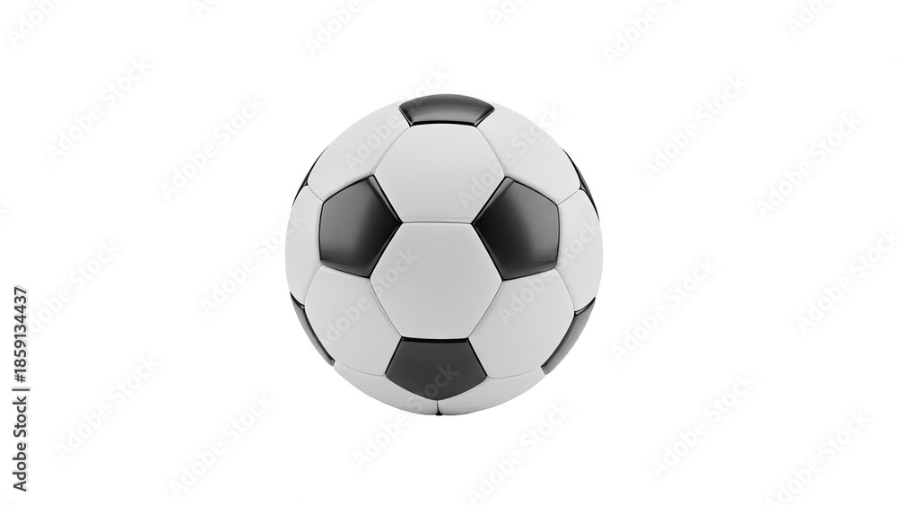 Fototapeta premium Classic Black and White Soccer Ball
