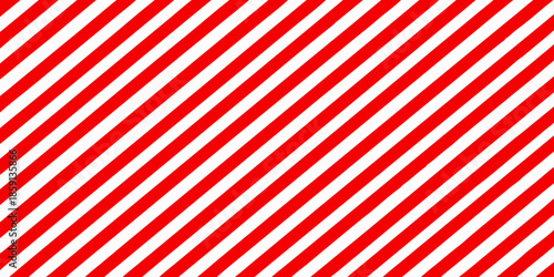 Diagonal red and white stripes create a bold repeating pattern background