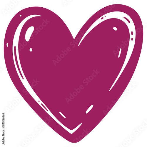 Pink heart on a red background