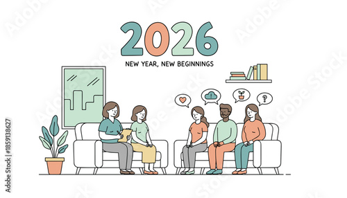 2026 New Year New Beginnings Group coaching for goal setting planning and mental health resolution