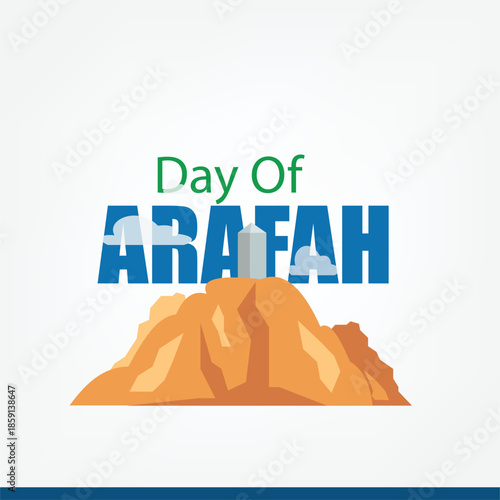 Vector Illustration of Arafah of Day. Simple and elegant design