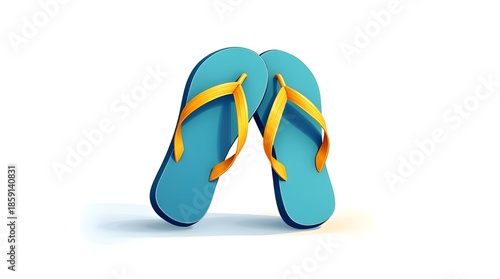 flip flops isolated on white background