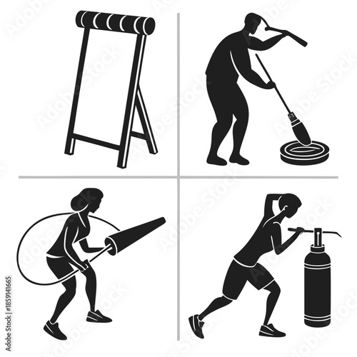 Illustrations of various activities