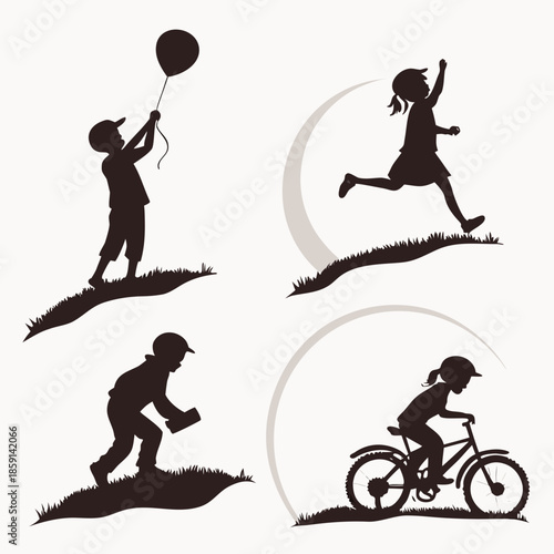 Children playing outdoors