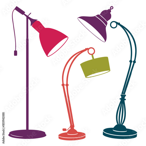 Colorful table lamps