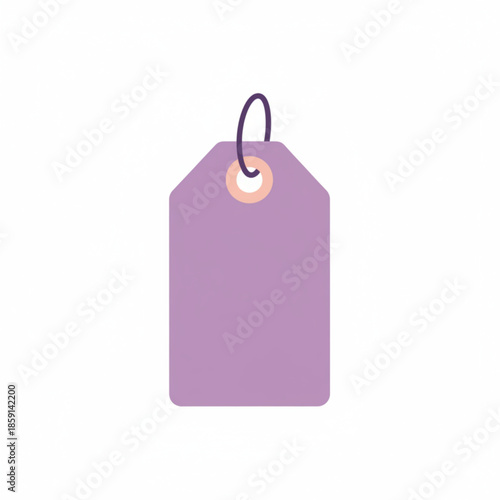 Minimal price tag illustration suitable for product labels, sale promotions, and retail branding materials.