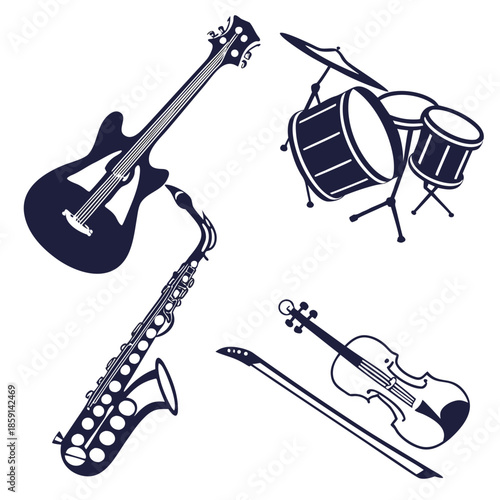 Collection of musical instruments