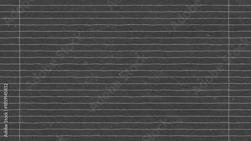 Textured dark paper with white lines forming notebook pages perfect for design elements