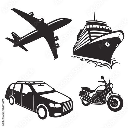 Various modes of transportation
