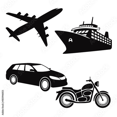 Various modes of transportation