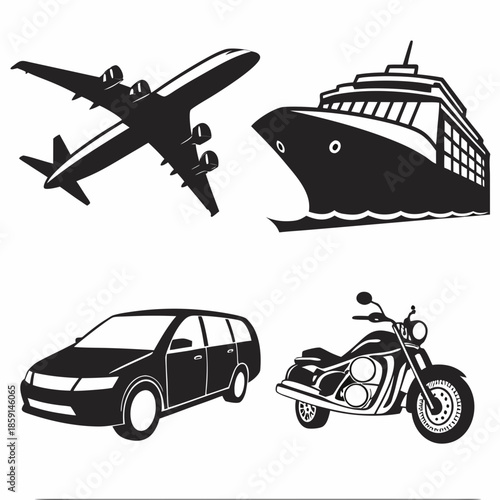 Various modes of transportation