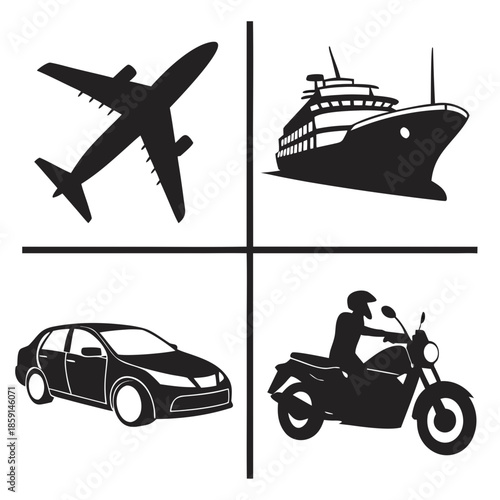 Various modes of transportation