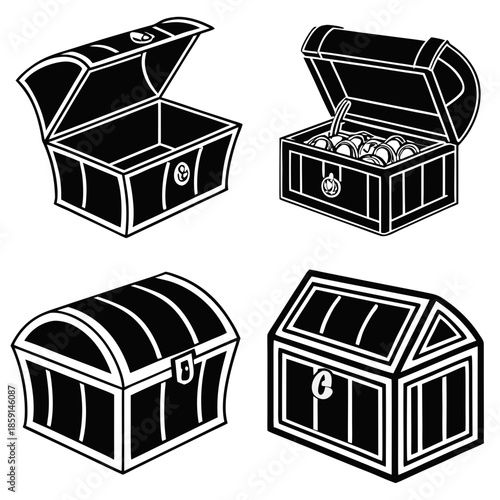 Collection of treasure chests