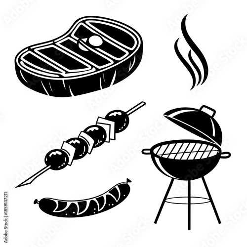 Grilling icons