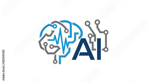 Artificial Intelligence Brain Circuitry Design Representing Technological Advancement.