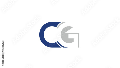CG logo design with a modern and professional appearance for branding.