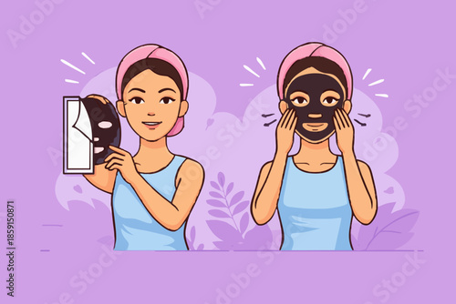 Woman With Face Mask