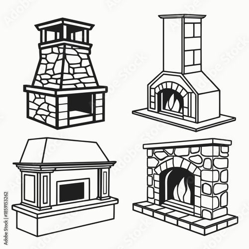 Various fireplace designs