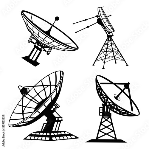 Satellite dishes and antennas