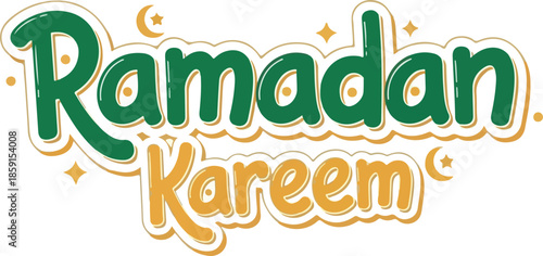 Ramadan Kareem A festive and decorative greeting for the holy month, perfect for celebration