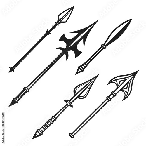 Collection of historical spears