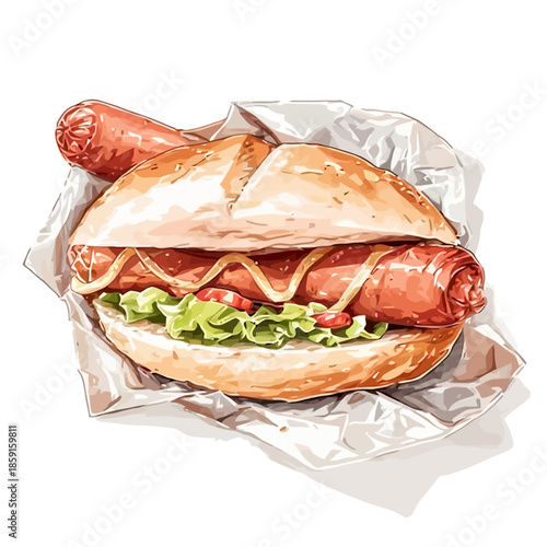 Delicious Hot dog Design Very Cool