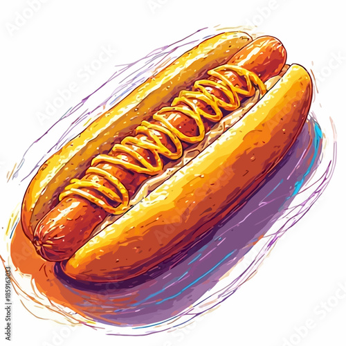 Delicious Hot dog Design Very Cool