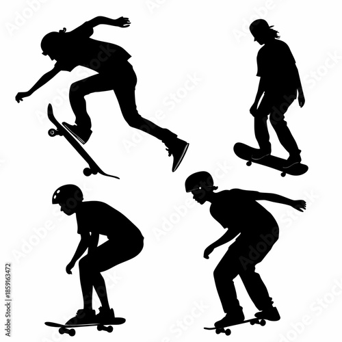 Skateboard silhouettes