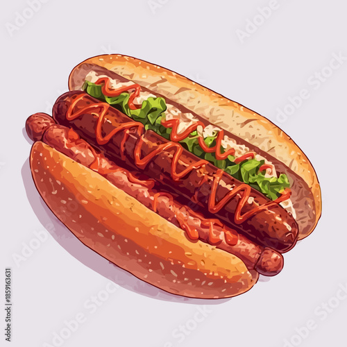 Delicious Hot dog Design Very Cool