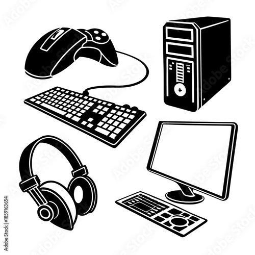 Computer accessories illustration